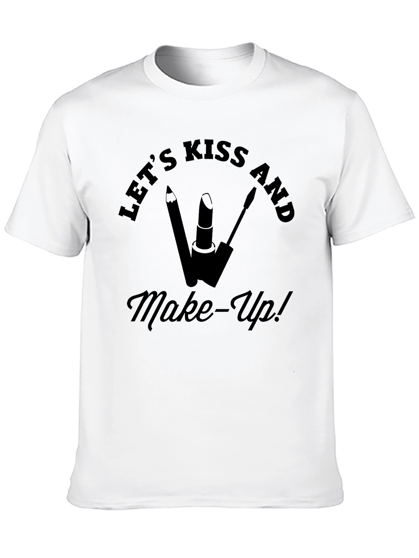 Lets Kiss & Make-Up! Black T-Shirt