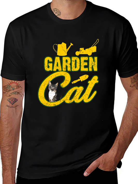 Garden Cat T-Shirt: Funny Gardening Tee for Cat Lovers