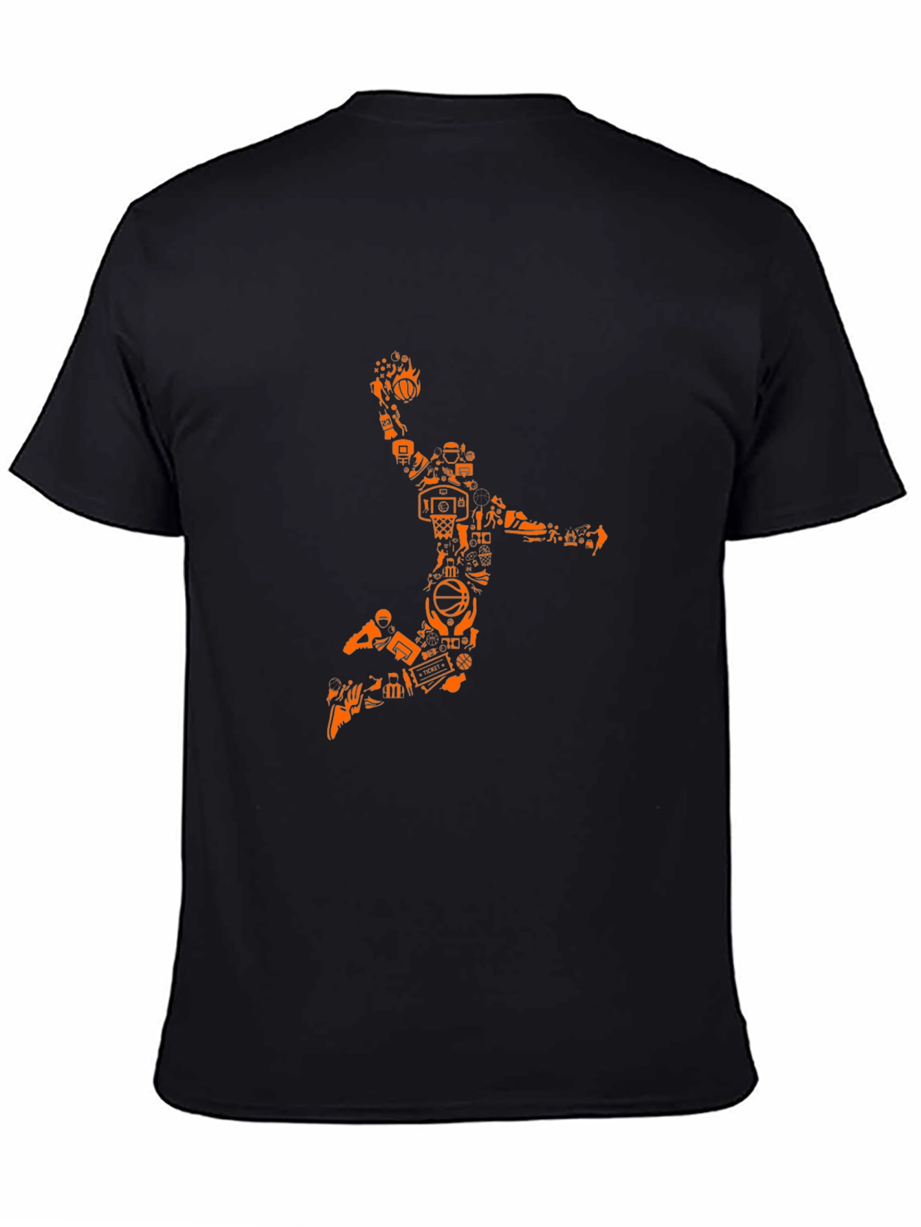 Basketball Graphic Black T-Shirt