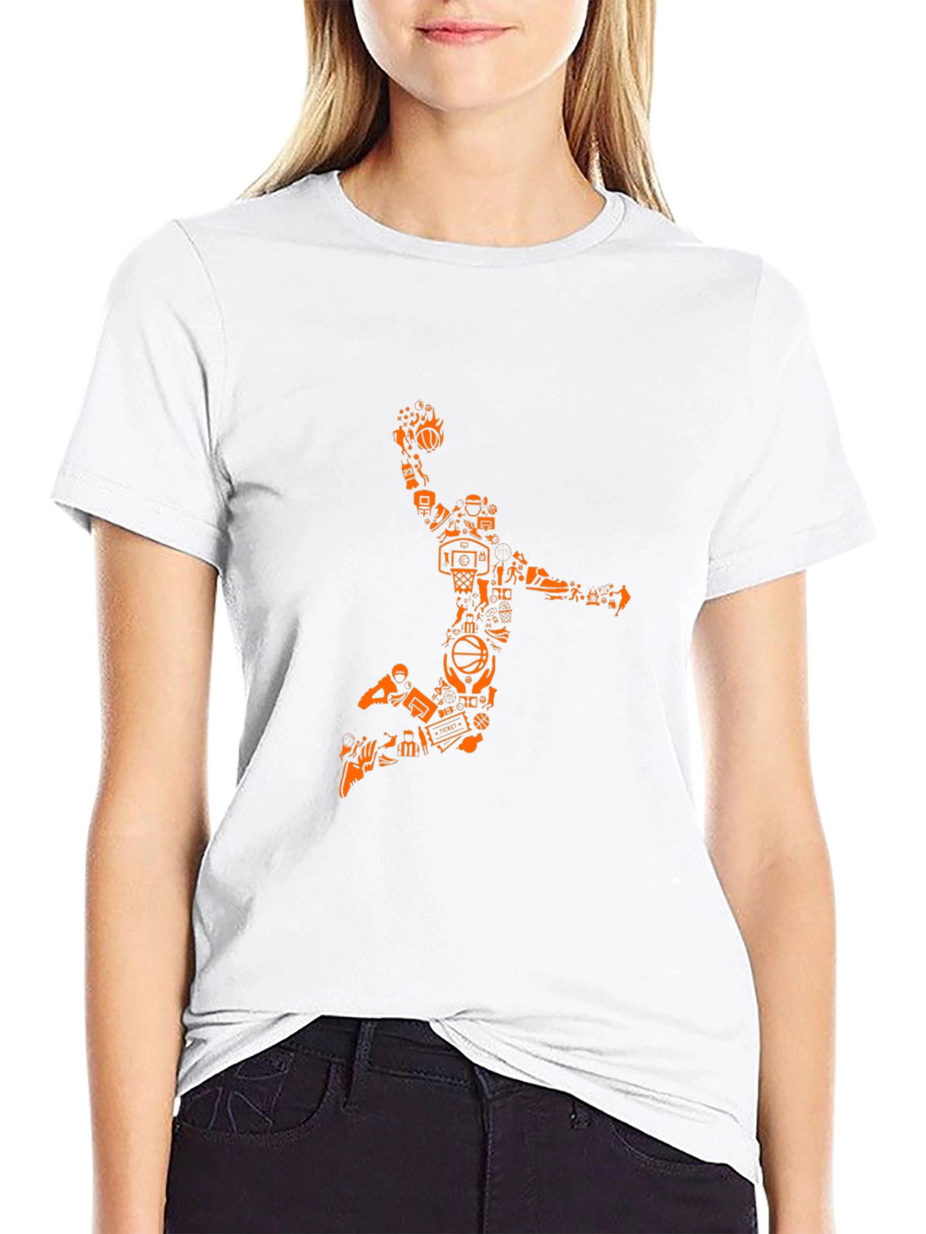 Basketball Graphic Black T-Shirt