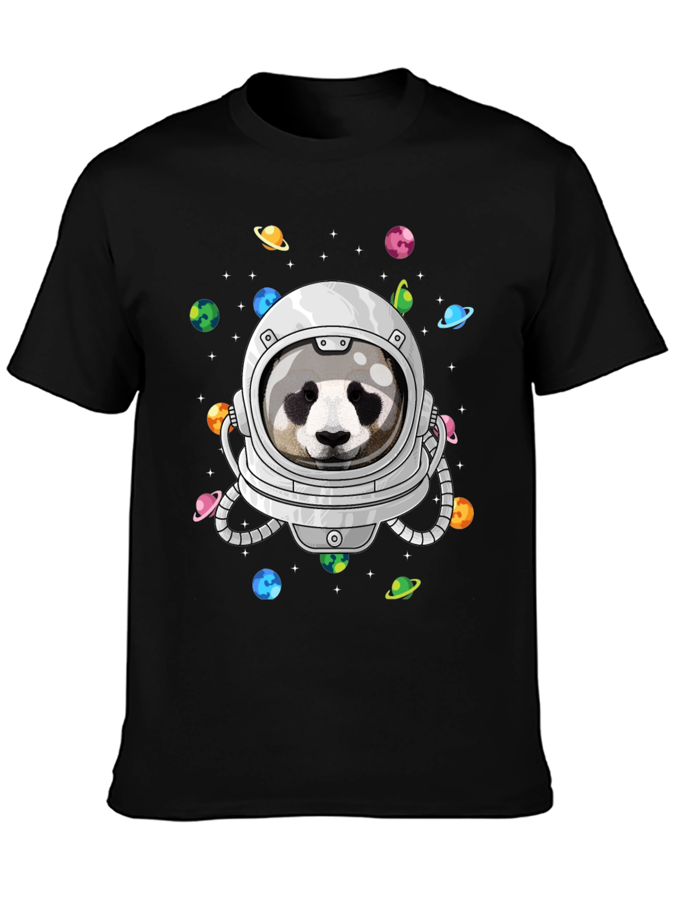 Panda Astronaut T-Shirt - Galaxy Space Design