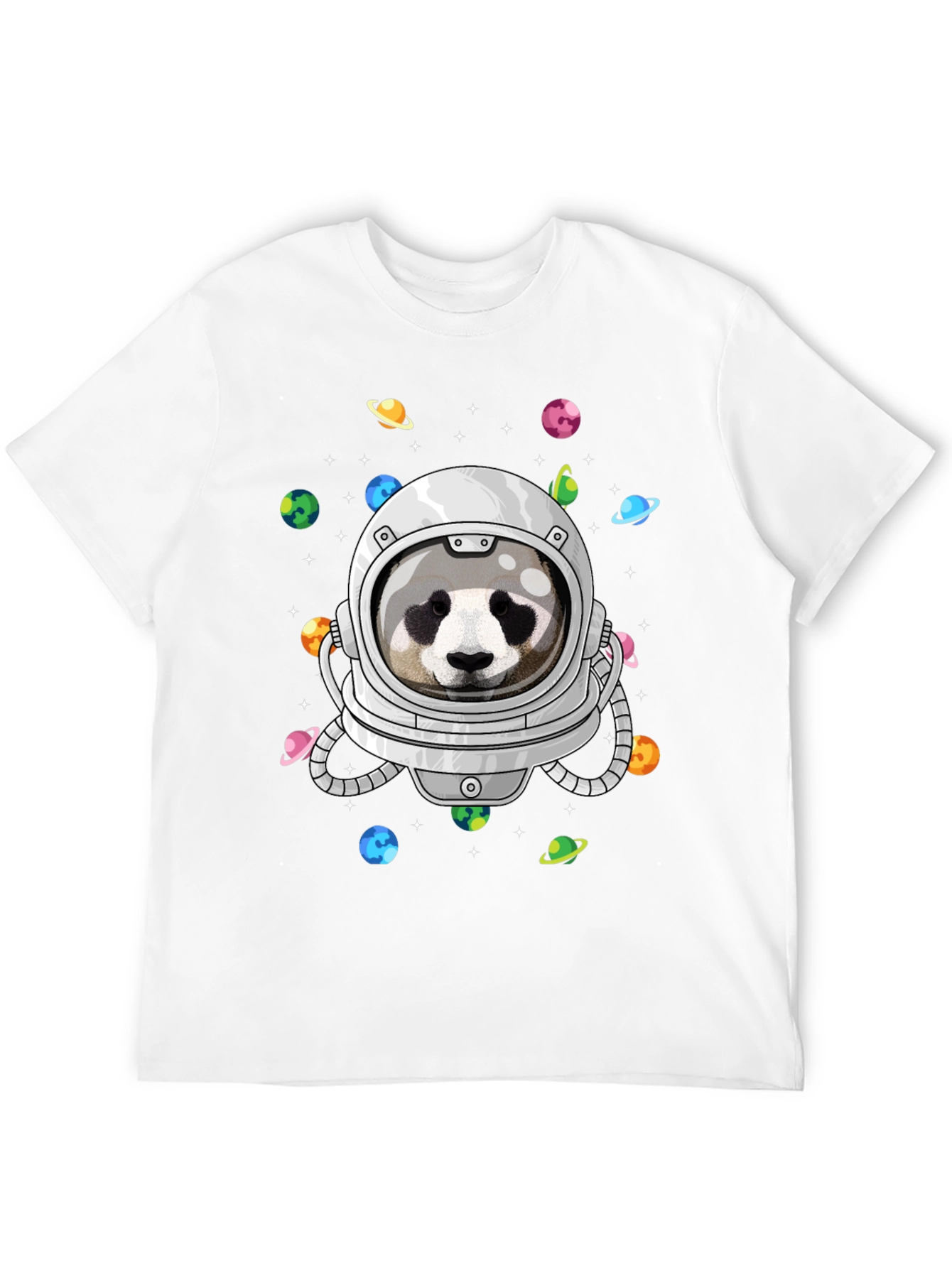 Panda Astronaut T-Shirt - Galaxy Space Design