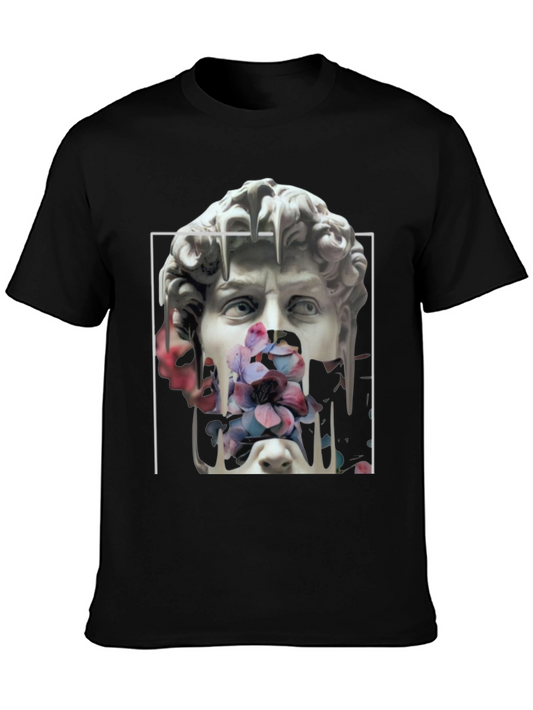 Floral David Sculpture Graphic Tee