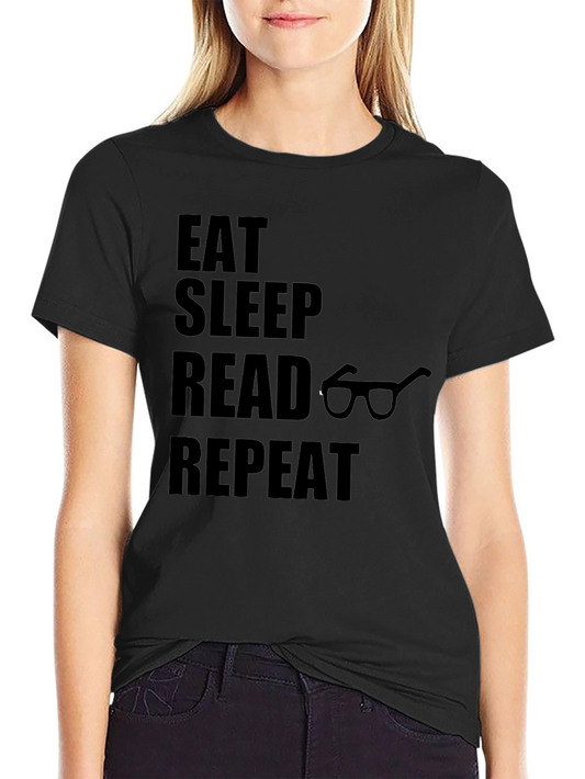 Eat Sleep Read Repeat Novelty T-Shirt
