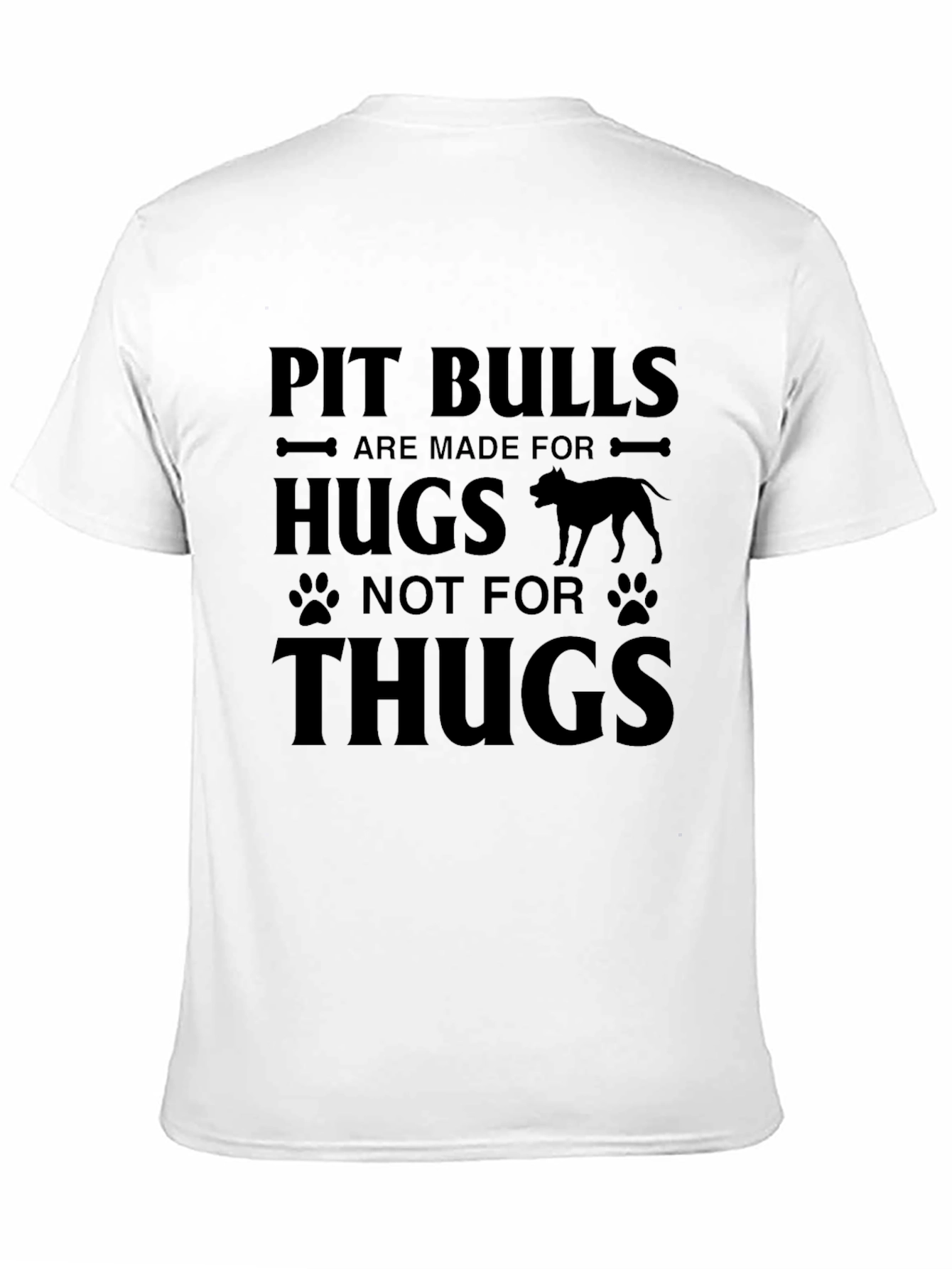 Pit Bull Hugs Graphic Tee - Soft Cotton Blend