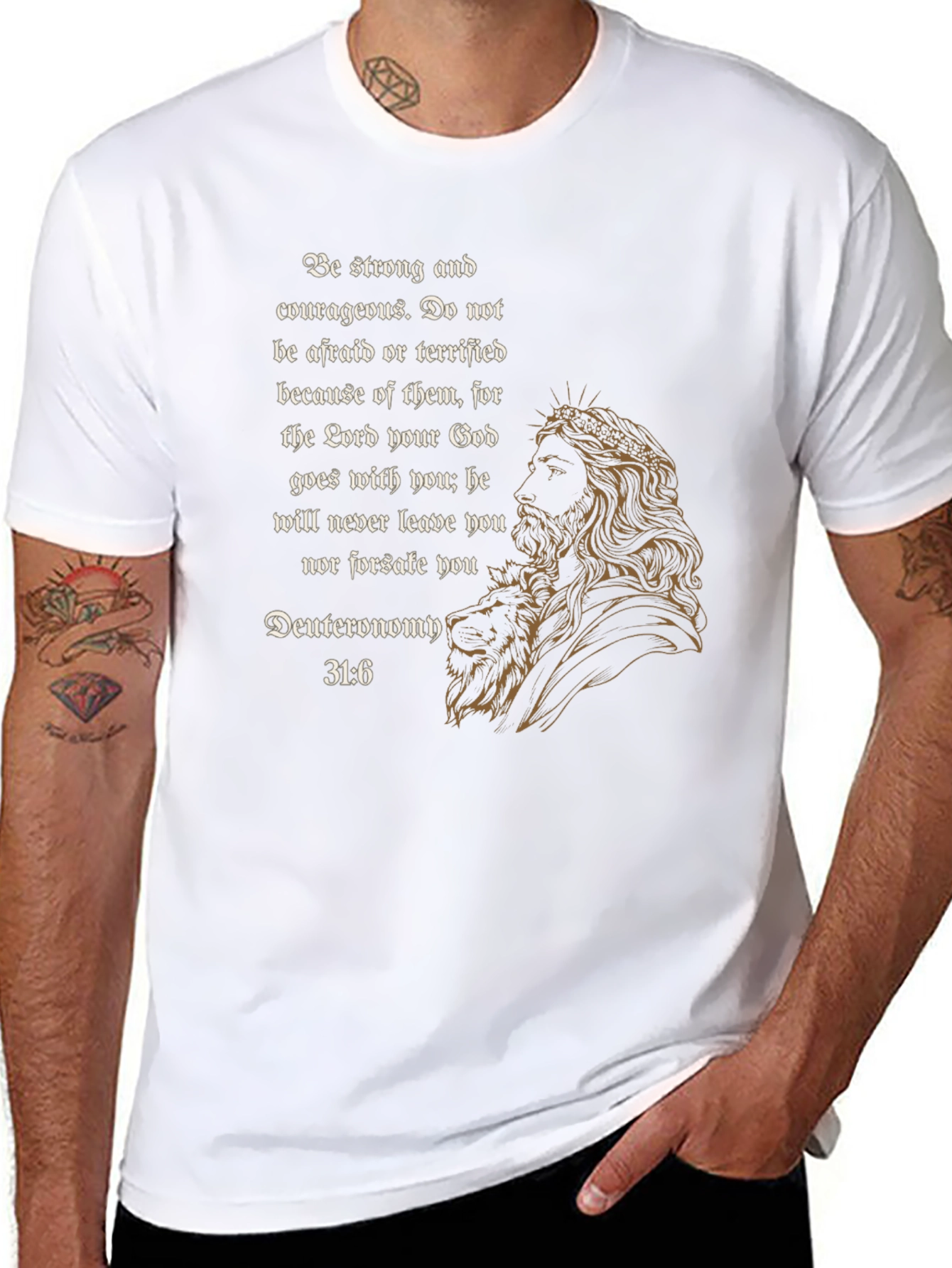 Strong and Courageous Graphic Tee