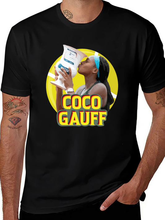 Coco Gauff Black T-Shirt - Tennis Champion Tee