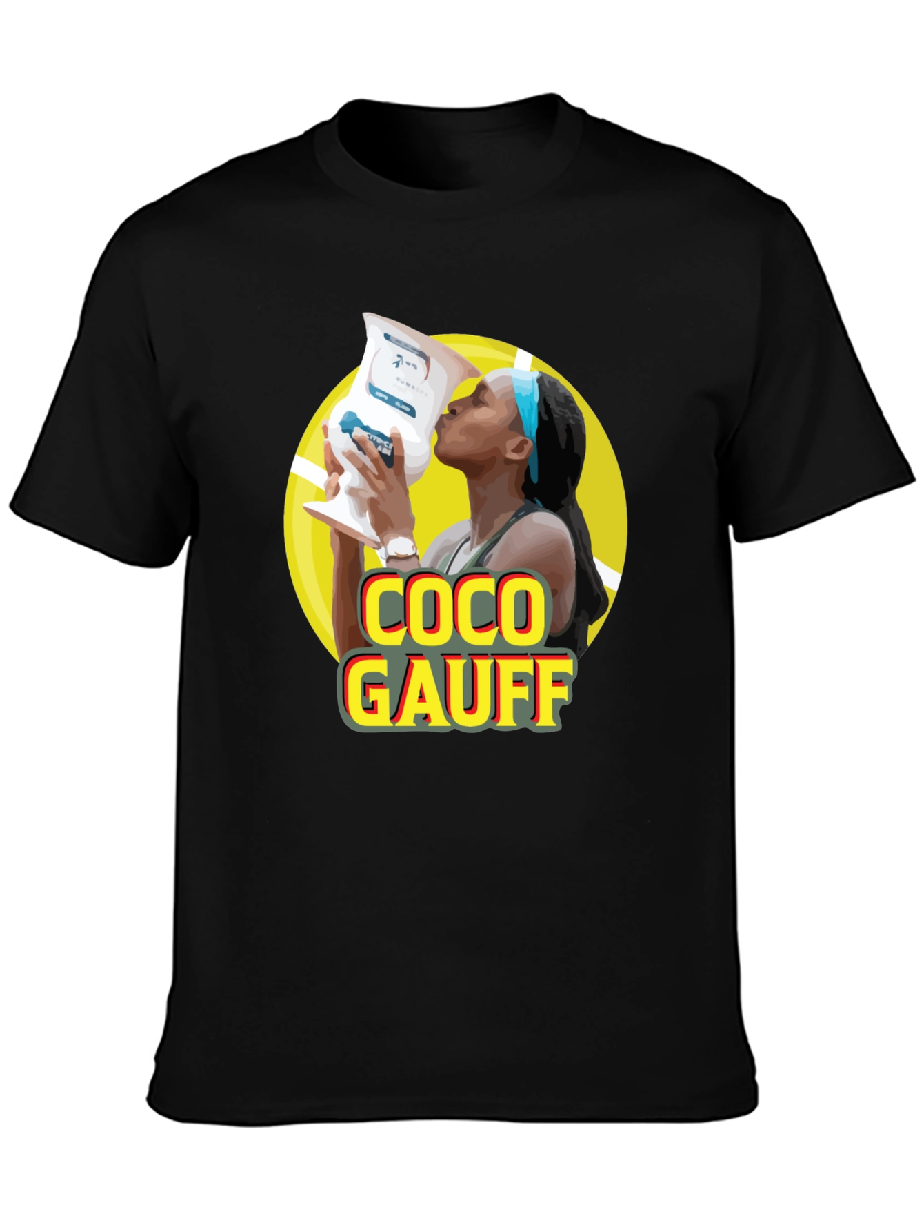 Coco Gauff Black T-Shirt - Tennis Champion Tee