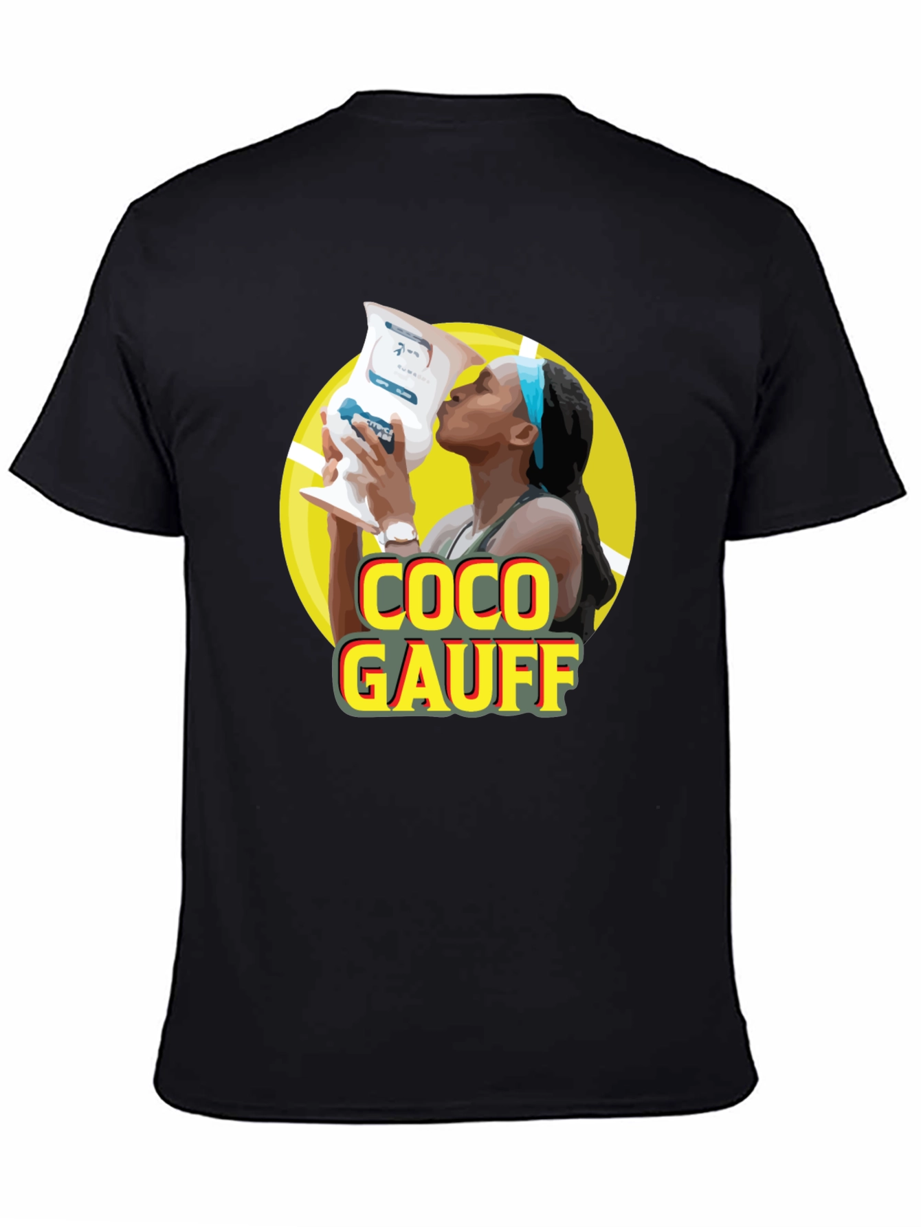 Coco Gauff Black T-Shirt - Tennis Champion Tee