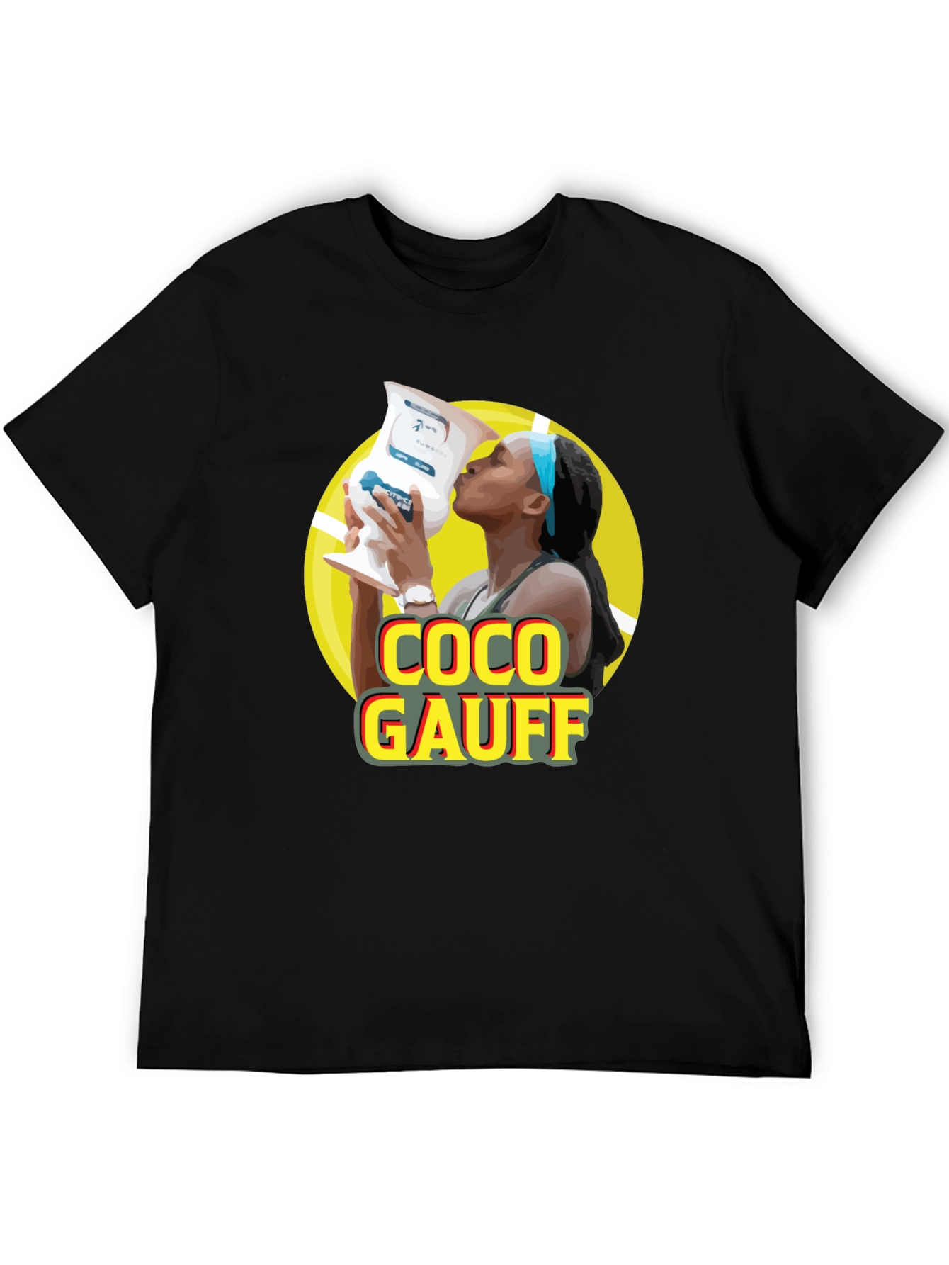Coco Gauff Black T-Shirt - Tennis Champion Tee