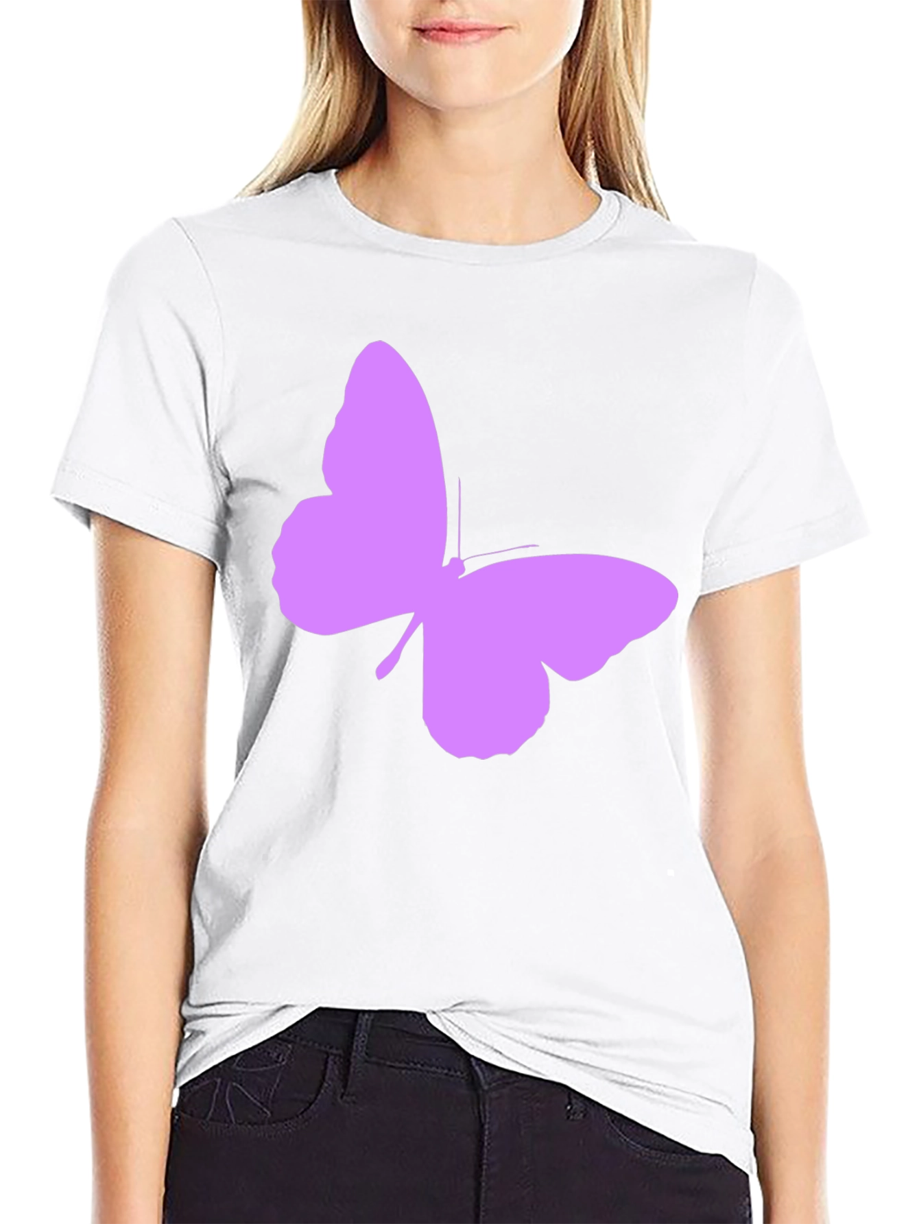 Butterfly Graphic Black T-Shirt