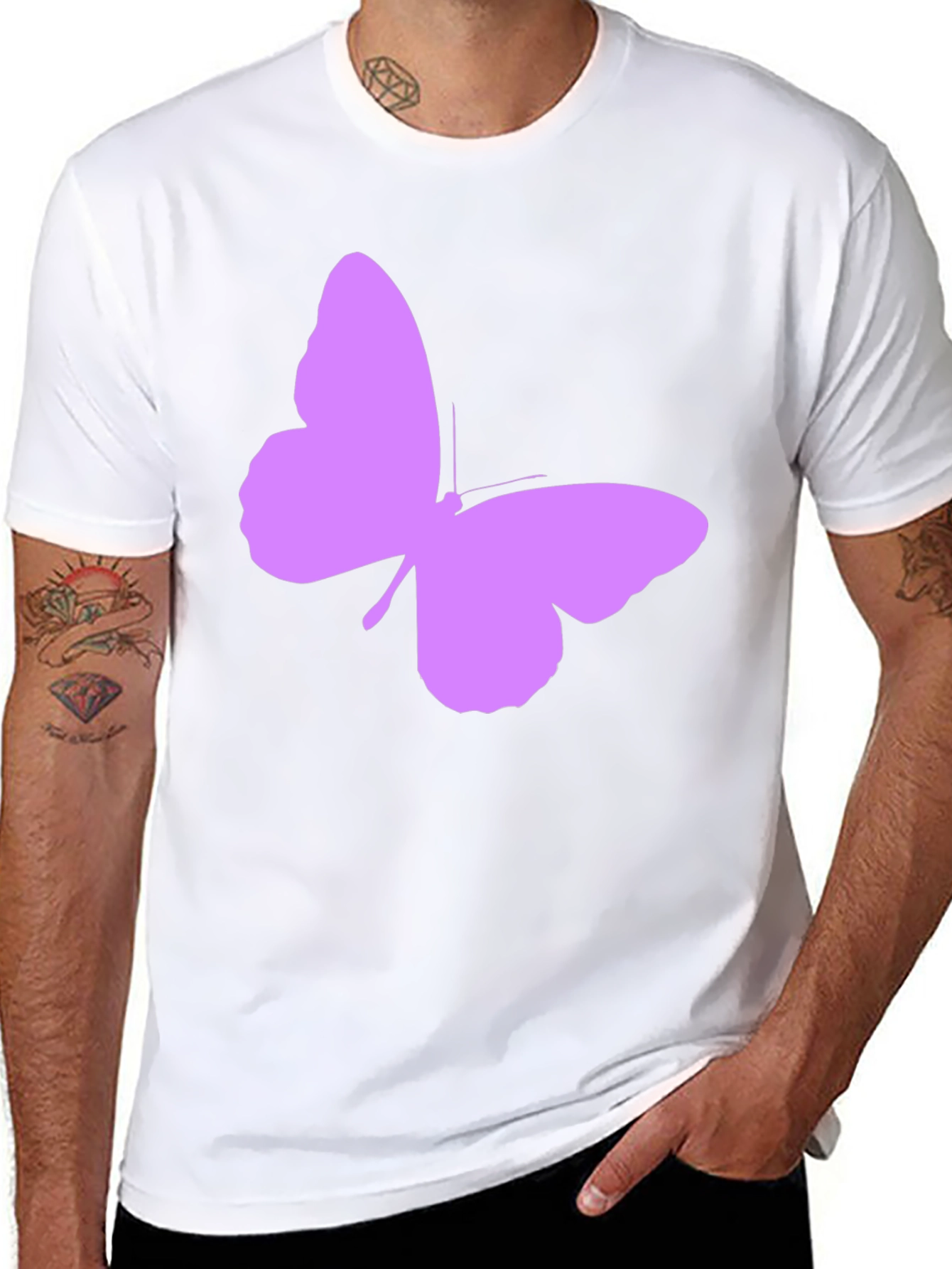 Butterfly Graphic Black T-Shirt
