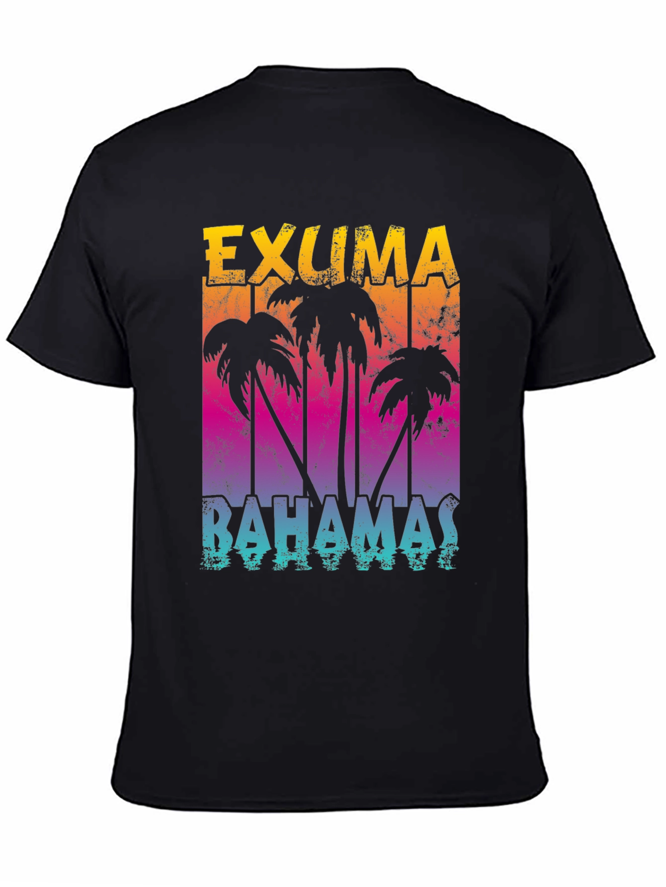 Exuma Bahamas Palm Tree Graphic T-Shirt