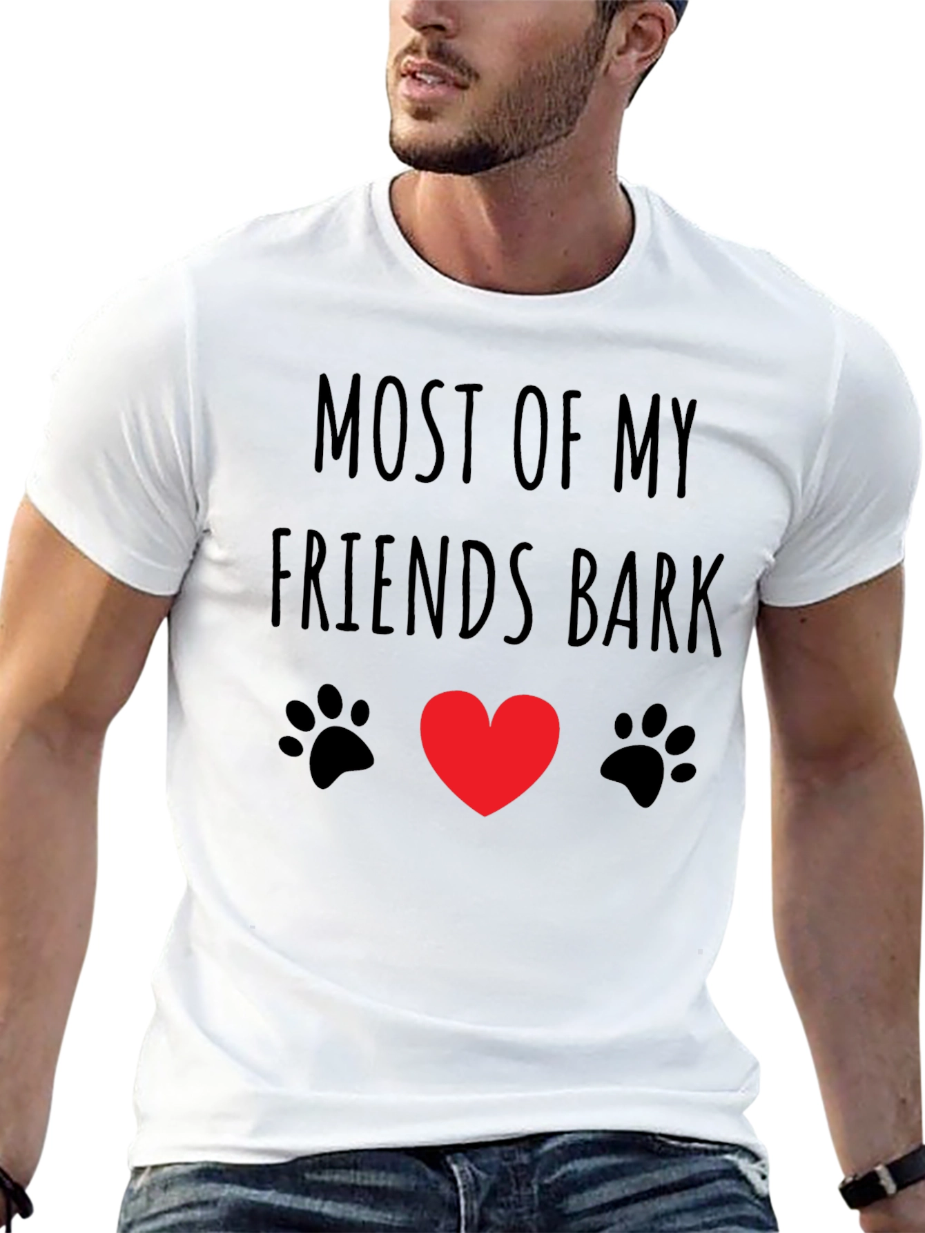 Dog Lover T-Shirt: Most of My Friends Bark Tee