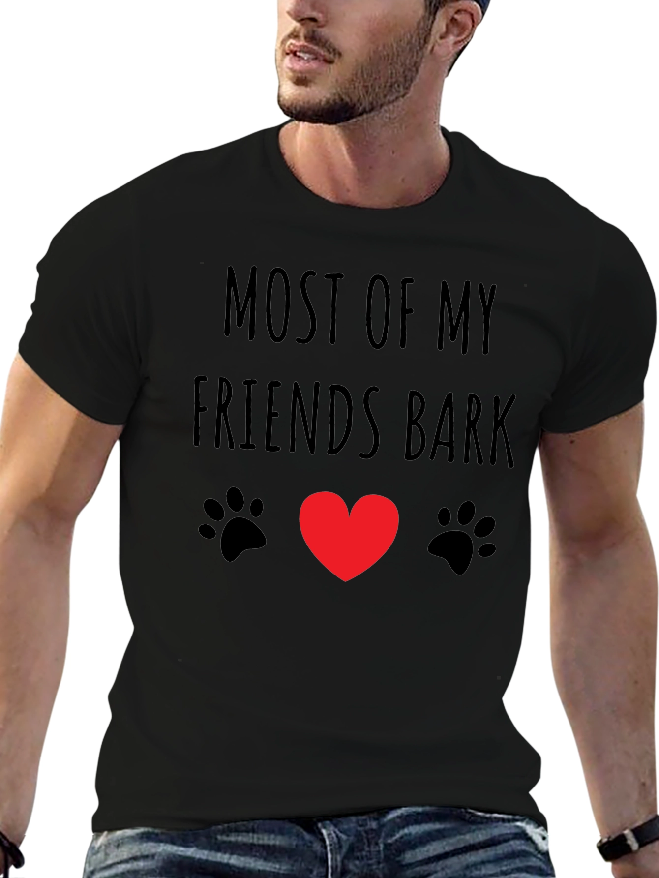 Dog Lover T-Shirt: Most of My Friends Bark Tee