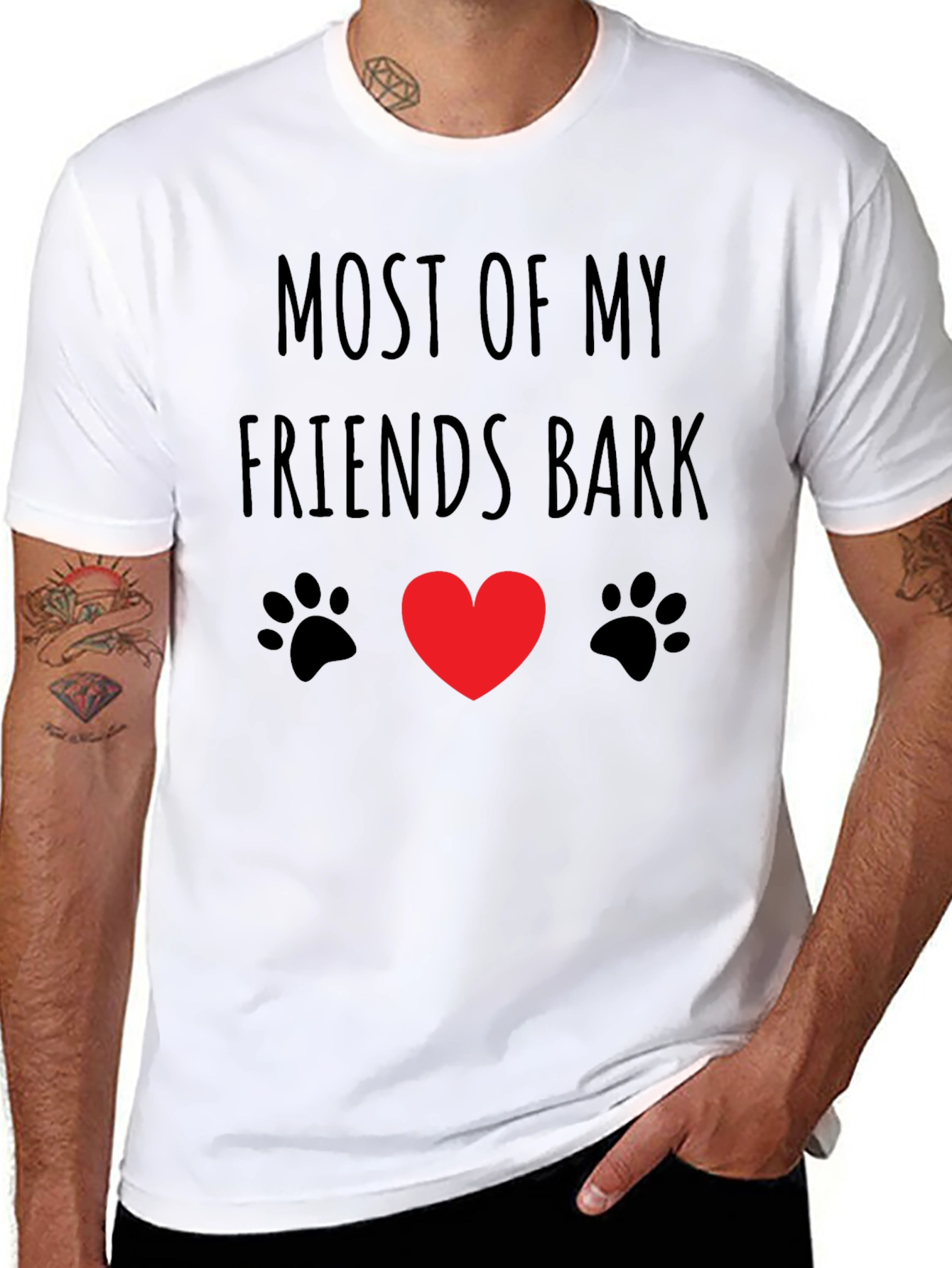 Dog Lover T-Shirt: Most of My Friends Bark Tee