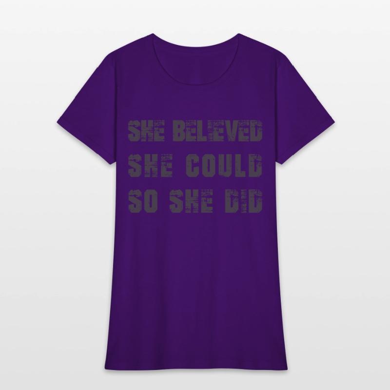 She believed, She could, So she did