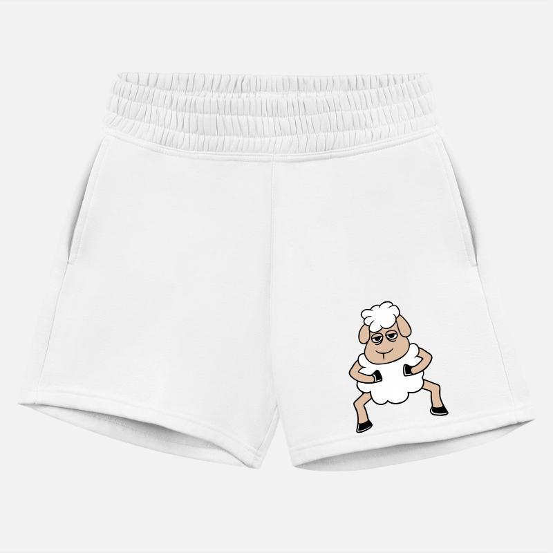 Sheep Tired Bored Look Standing Cute Cool Cartoon
