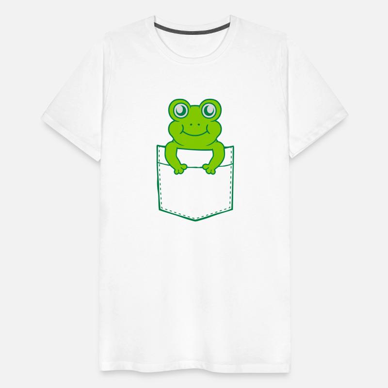 Shirt pocket small cute frog