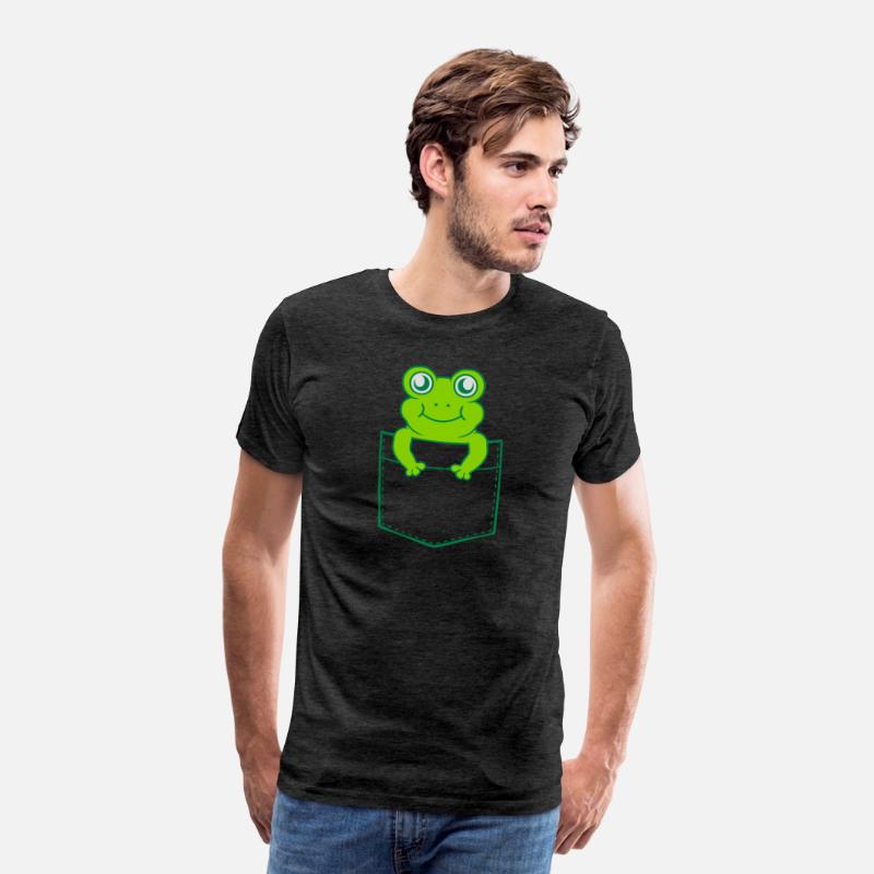 Shirt pocket small cute frog