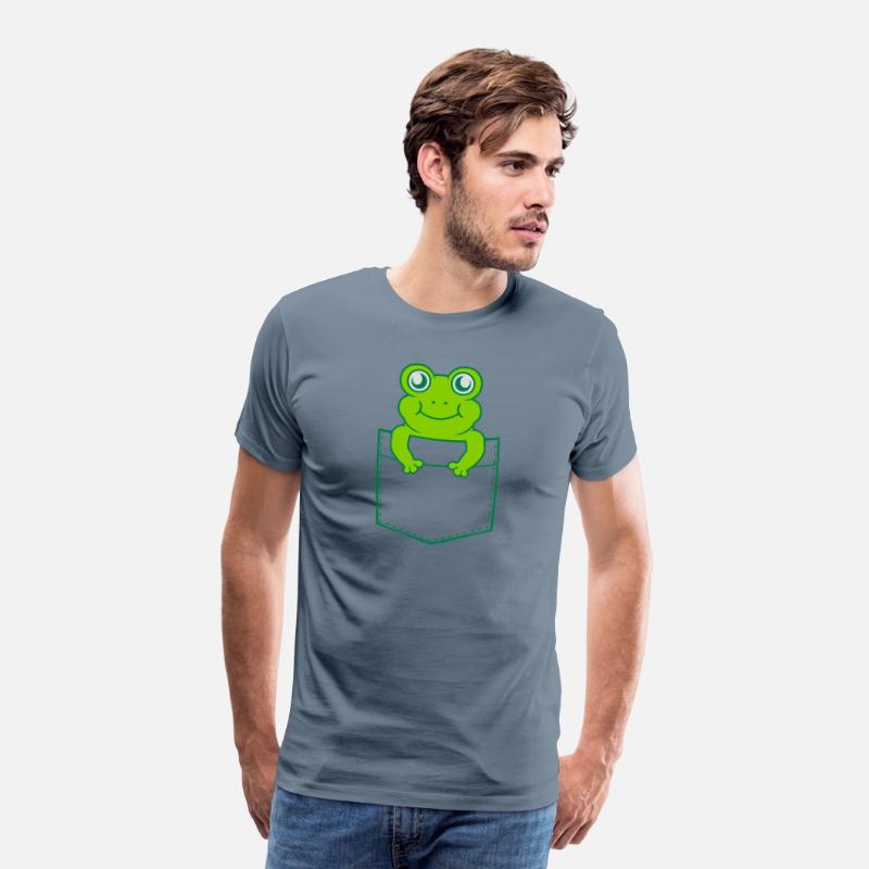 Shirt pocket small cute frog
