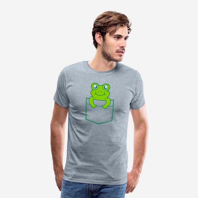 Shirt pocket small cute frog