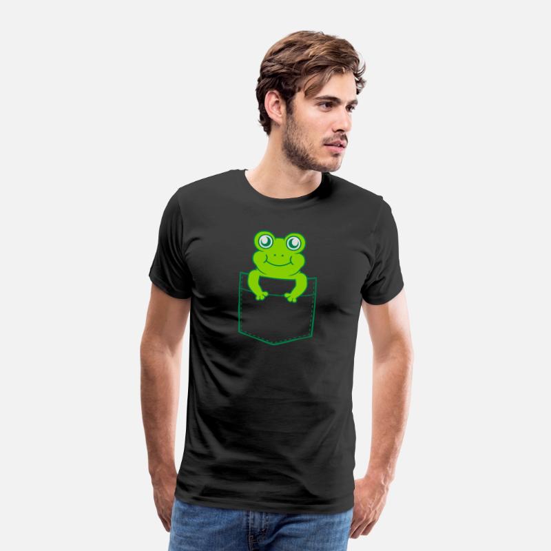 Shirt pocket small cute frog