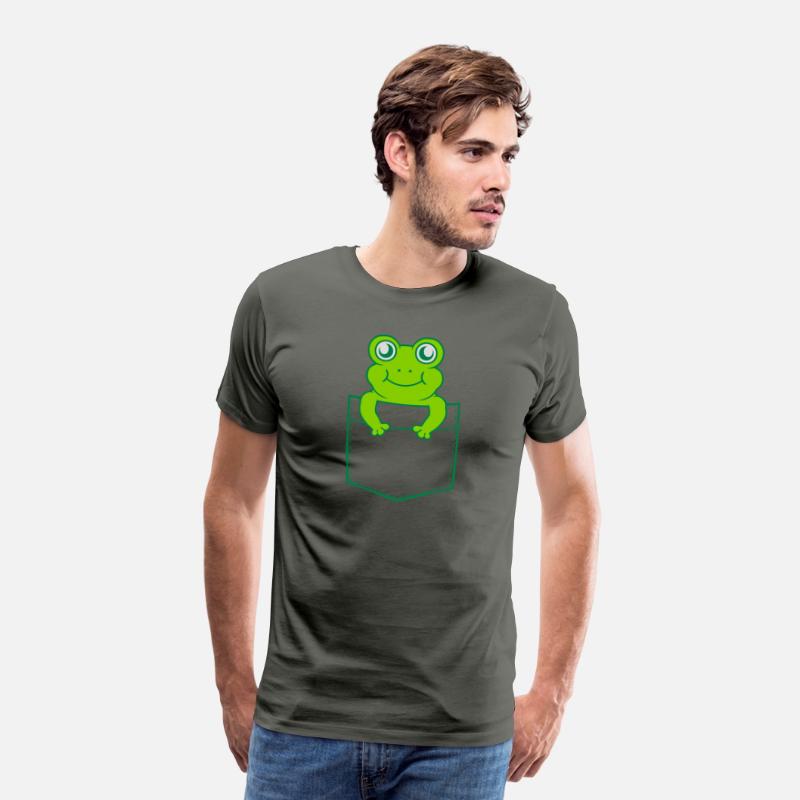 Shirt pocket small cute frog