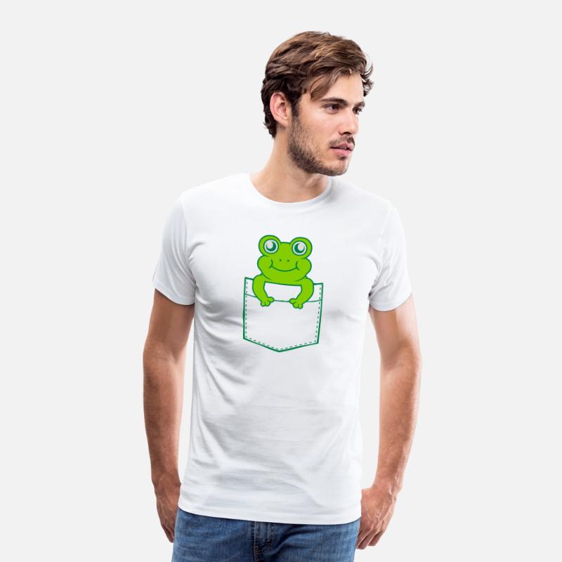 Shirt pocket small cute frog