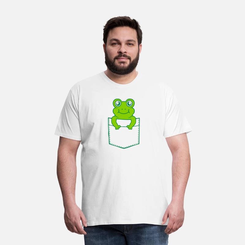 Shirt pocket small cute frog