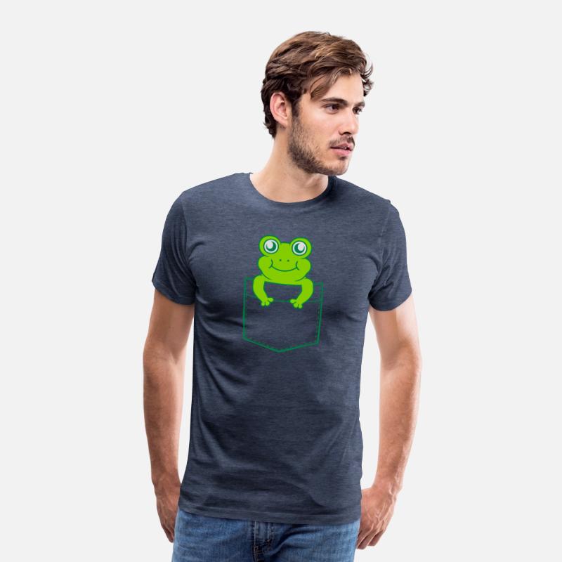 Shirt pocket small cute frog