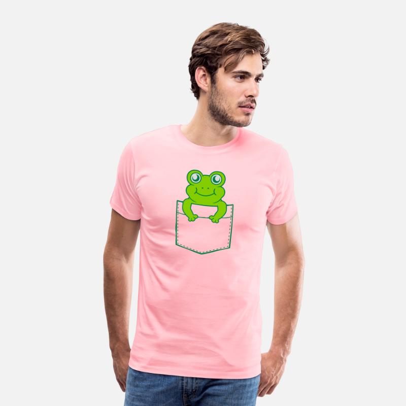 Shirt pocket small cute frog