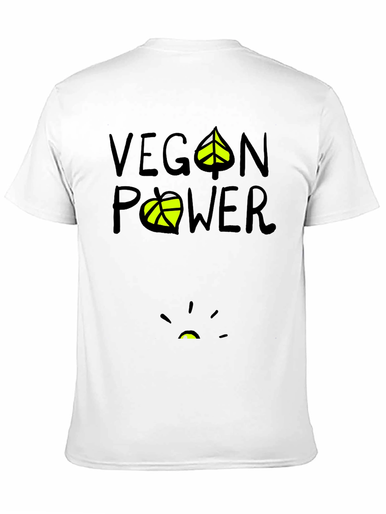 Vegan Power Graphic T-Shirt - Black