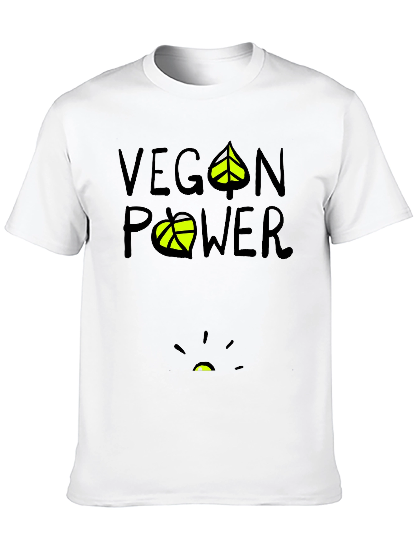Vegan Power Graphic T-Shirt - Black