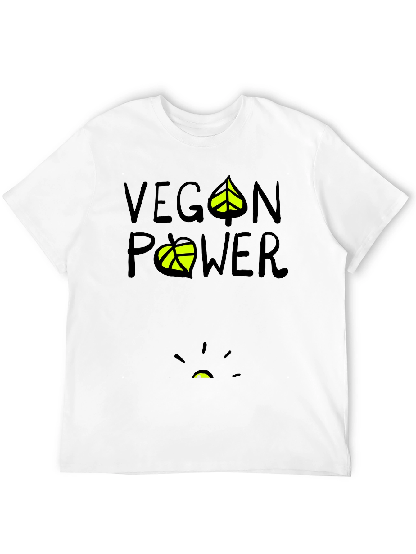 Vegan Power Graphic T-Shirt - Black