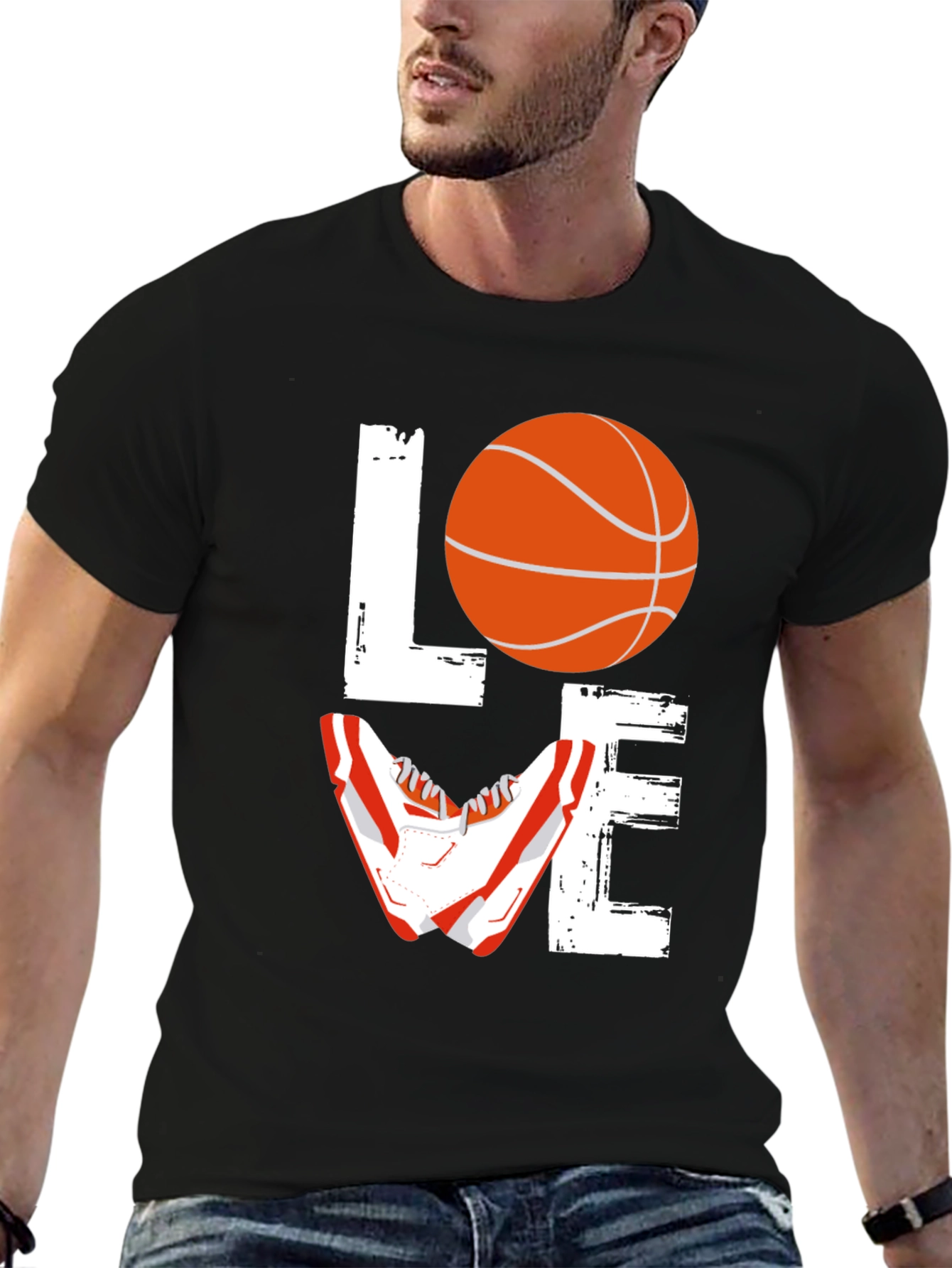 Love Basketball Graphic T-Shirt