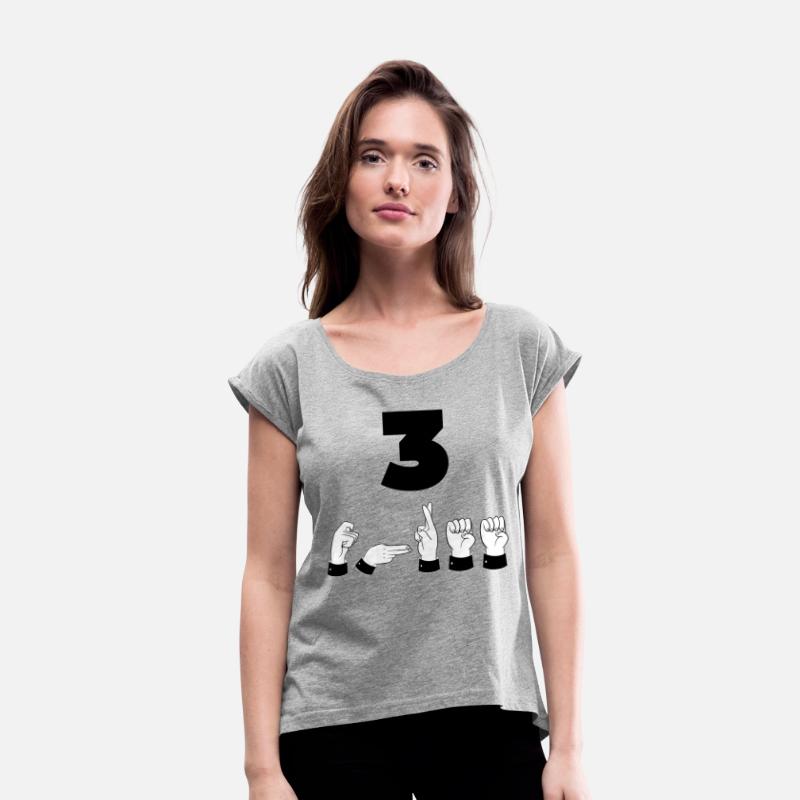 Sign Language ASL Number 3 - Third Place - Three