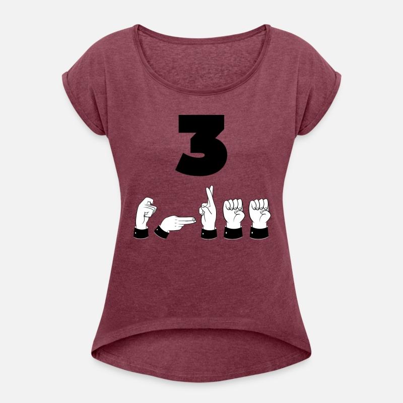 Sign Language ASL Number 3 - Third Place - Three
