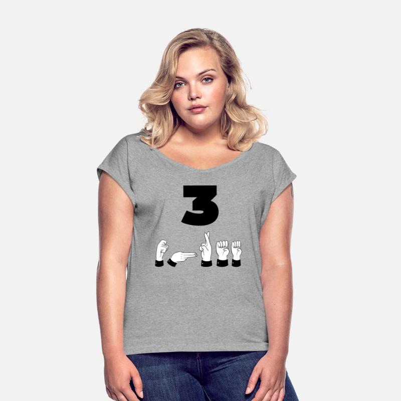 Sign Language ASL Number 3 - Third Place - Three