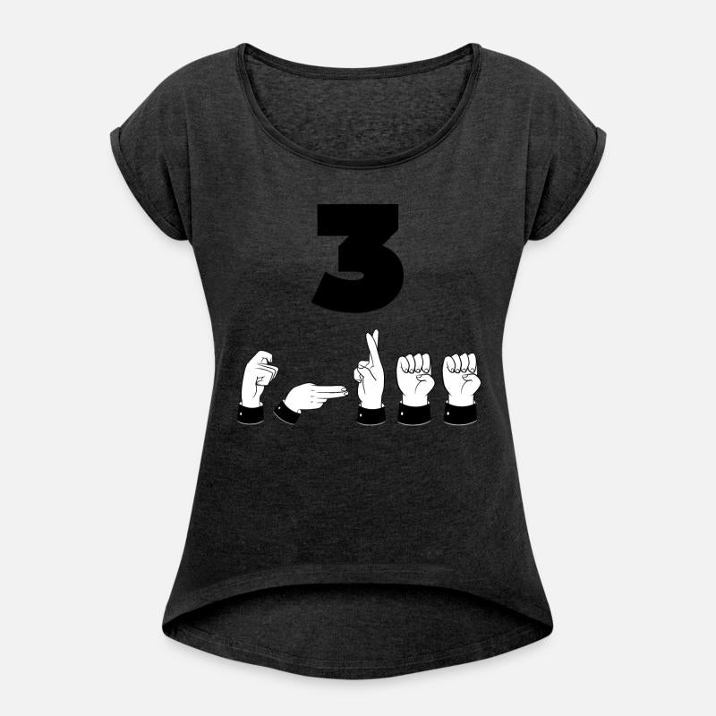 Sign Language ASL Number 3 - Third Place - Three