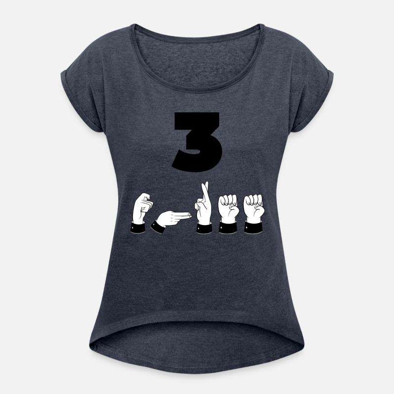 Sign Language ASL Number 3 - Third Place - Three
