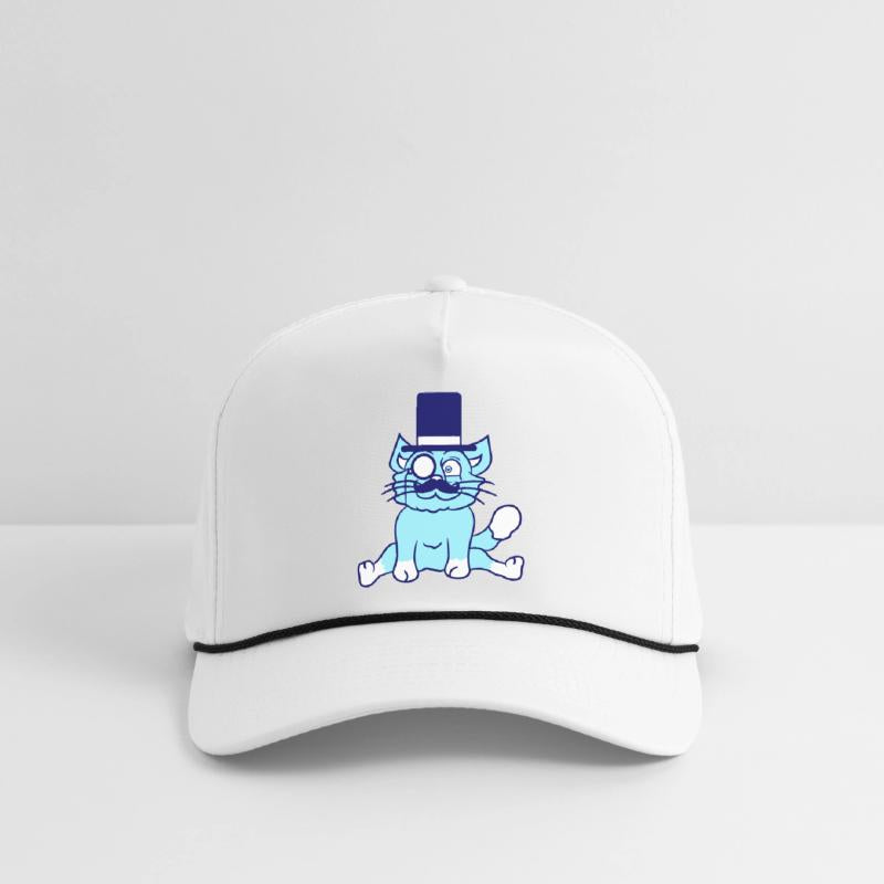 Sir Cat Gentleman Top Hat Monocle Glasses Rich Guy