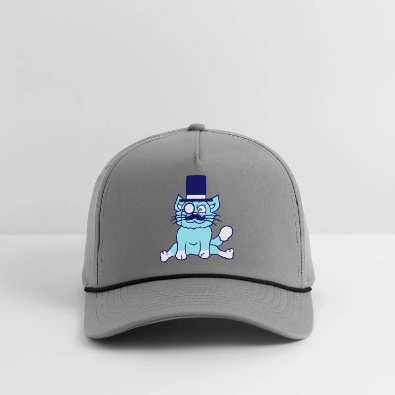 Sir Cat Gentleman Top Hat Monocle Glasses Rich Guy