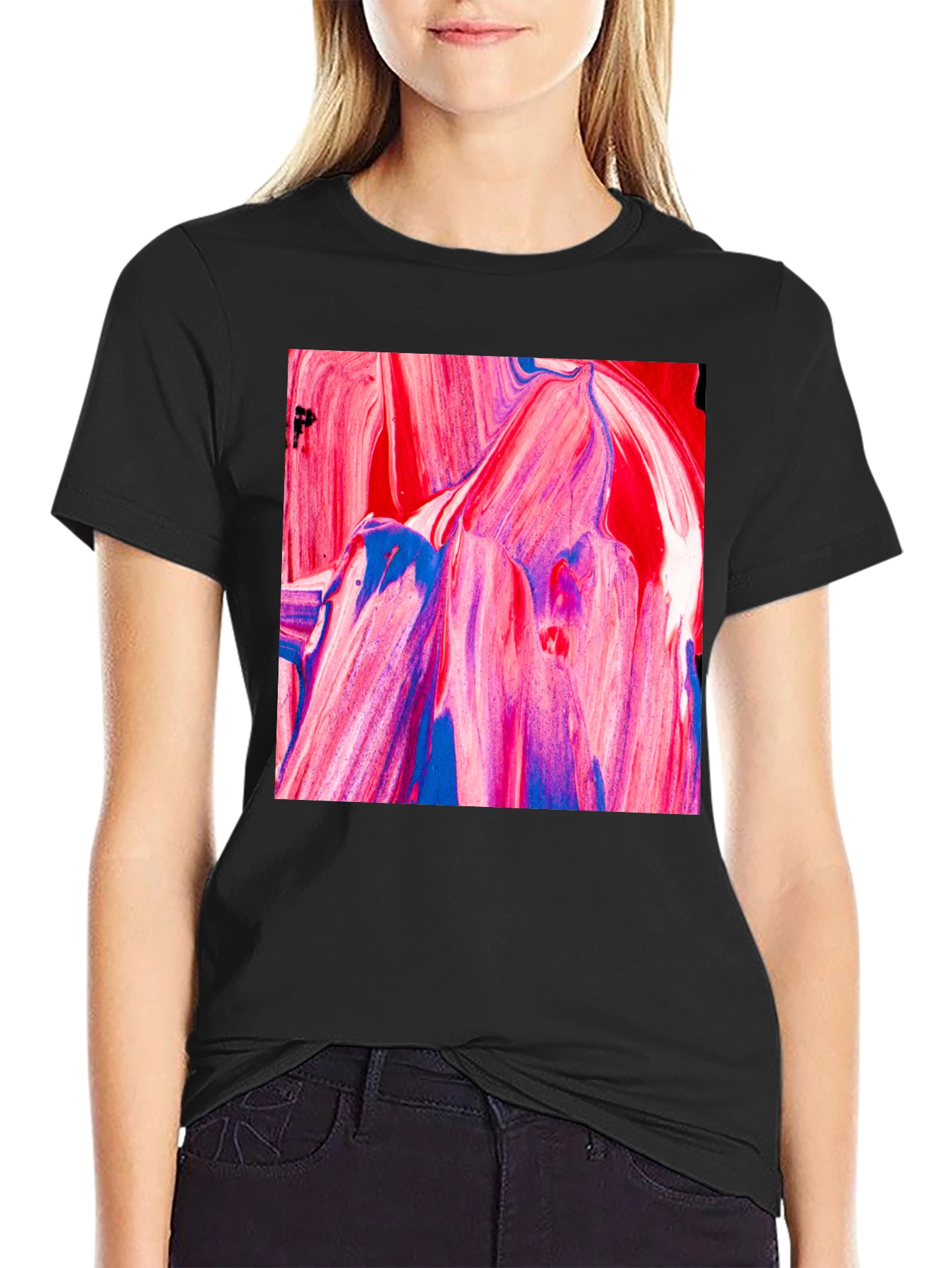 Abstract Art Graphic Tee - Modern Casual Style