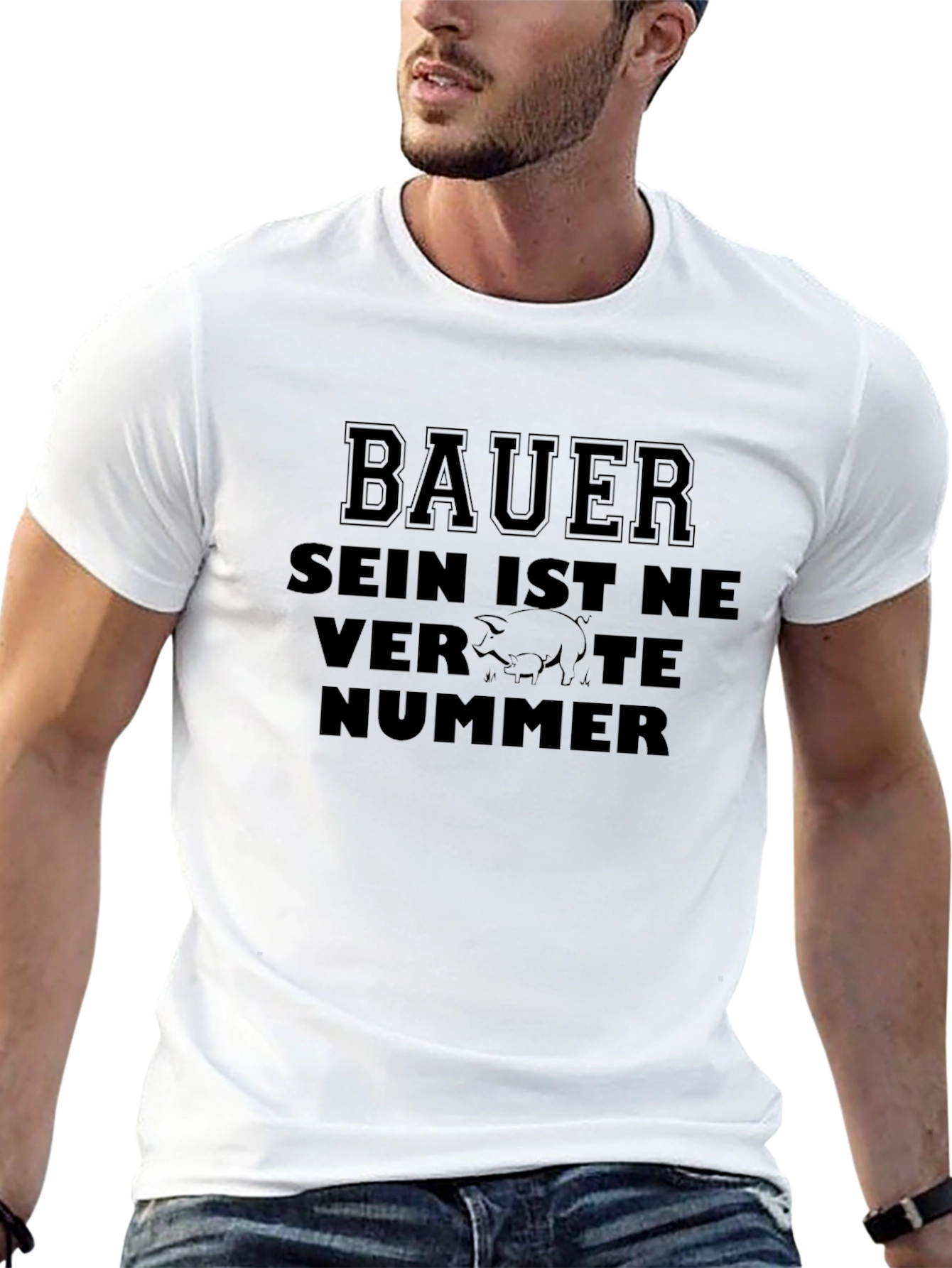 Bauer T-Shirt: Sein Ist Ne Verpigte Nummer - Black