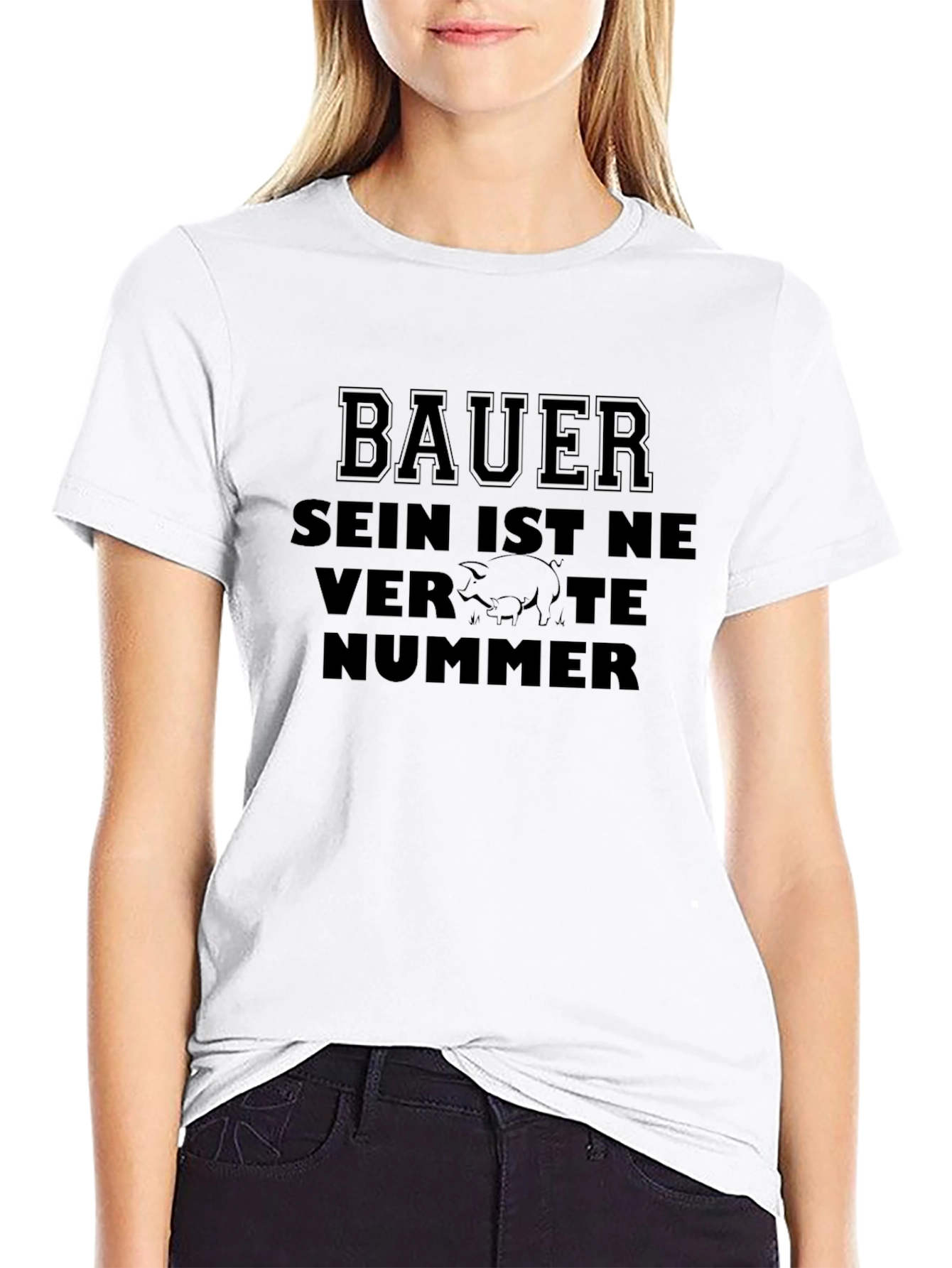 Bauer T-Shirt: Sein Ist Ne Verpigte Nummer - Black