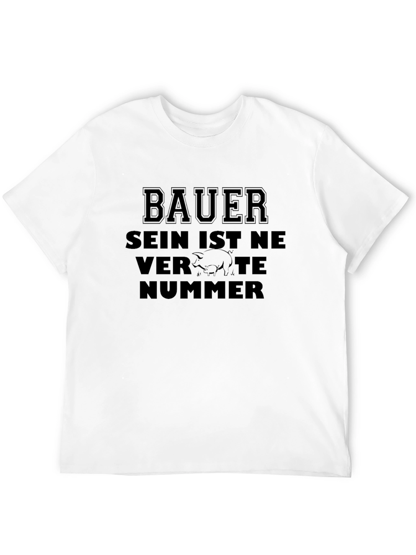 Bauer T-Shirt: Sein Ist Ne Verpigte Nummer - Black