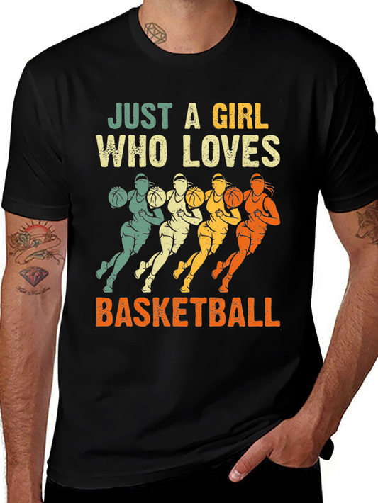 Just a Girl Who Loves Basketball T-Shirt