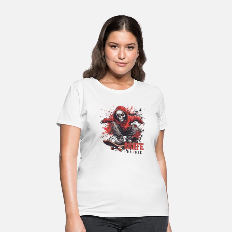 Skeleton Skull Skater Skateboarder Skateboard