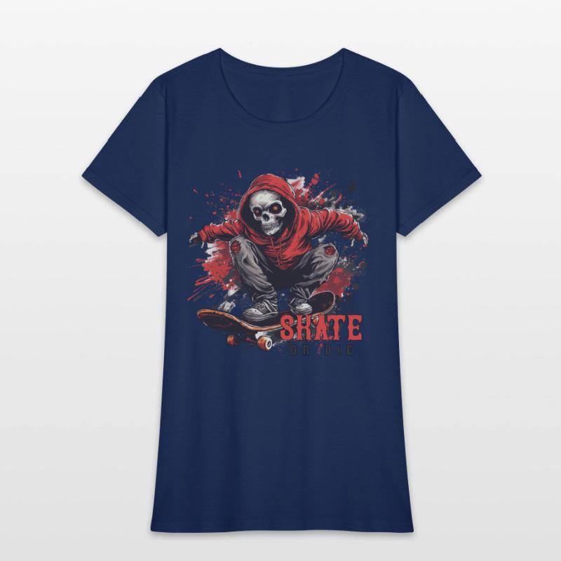 Skeleton Skull Skater Skateboarder Skateboard